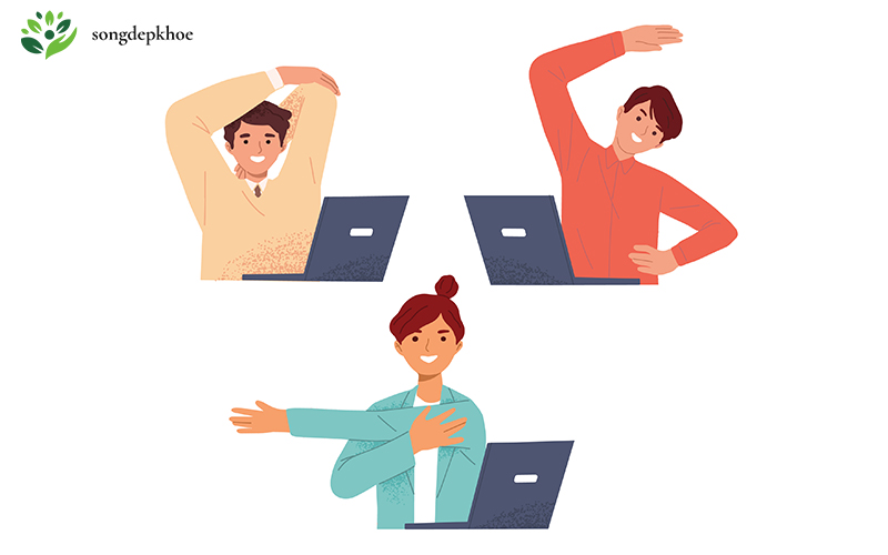 mẹo tập luyện tại bàn làm việc
